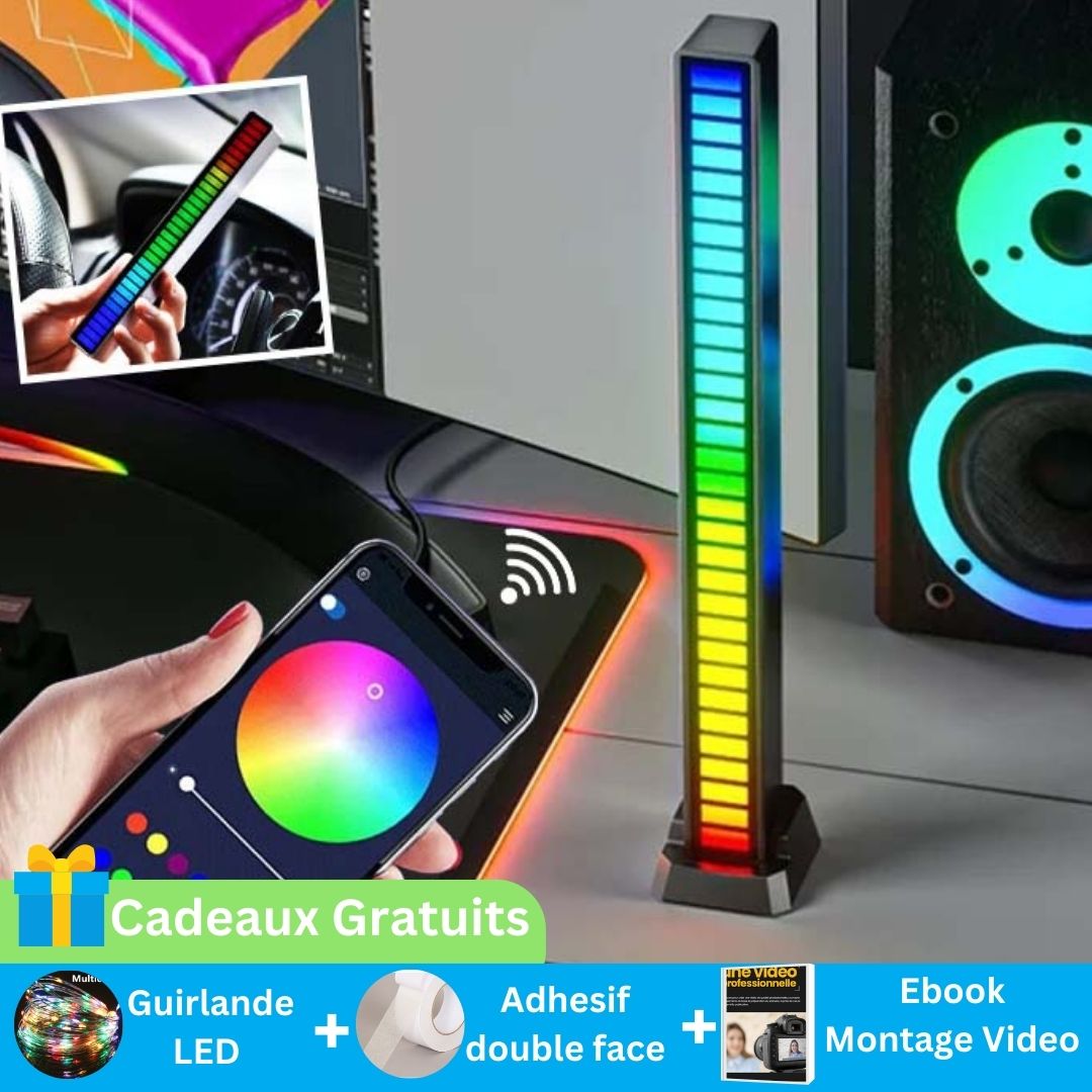 LIGHTINGLED© Lumière LED rythmique musicale RGB - Magasin phone